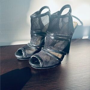 Jessica Simpson Black Mesh Women's Heels